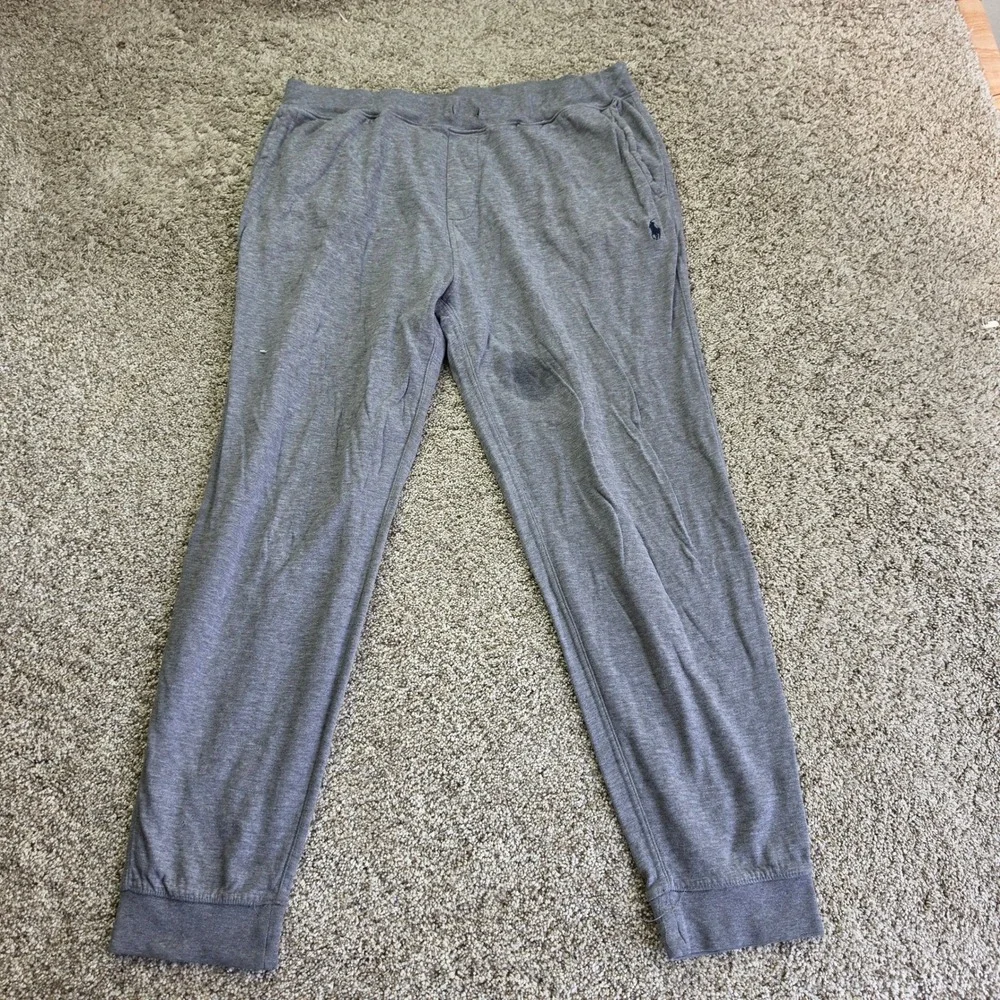 Polo Ralph Lauren Jogger Sweatpants Mens XL Gray Embroidered Pony Lounge Pants